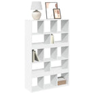 Klassieke Boekenkast van bewerkt hout met strak ontwerp - Wit / 1 / 156.5 cm - Boekenkasten