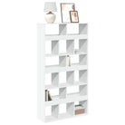 Klassieke Boekenkast van bewerkt hout met strak ontwerp - Wit / 1 / 187.5 cm - Boekenkasten