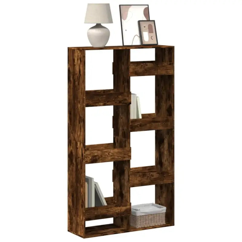 Klassieke boekenkast van bewerkt hout voor een stijlvol interieur - Gerookt eiken / 1 / 175 cm - Boekenkasten