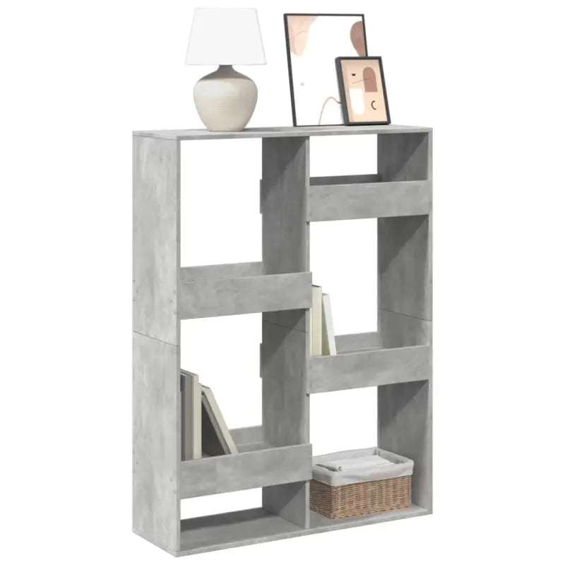 Klassieke boekenkast van bewerkt hout voor een stijlvol interieur - Betongrijs / 1 / 135 cm - Boekenkasten