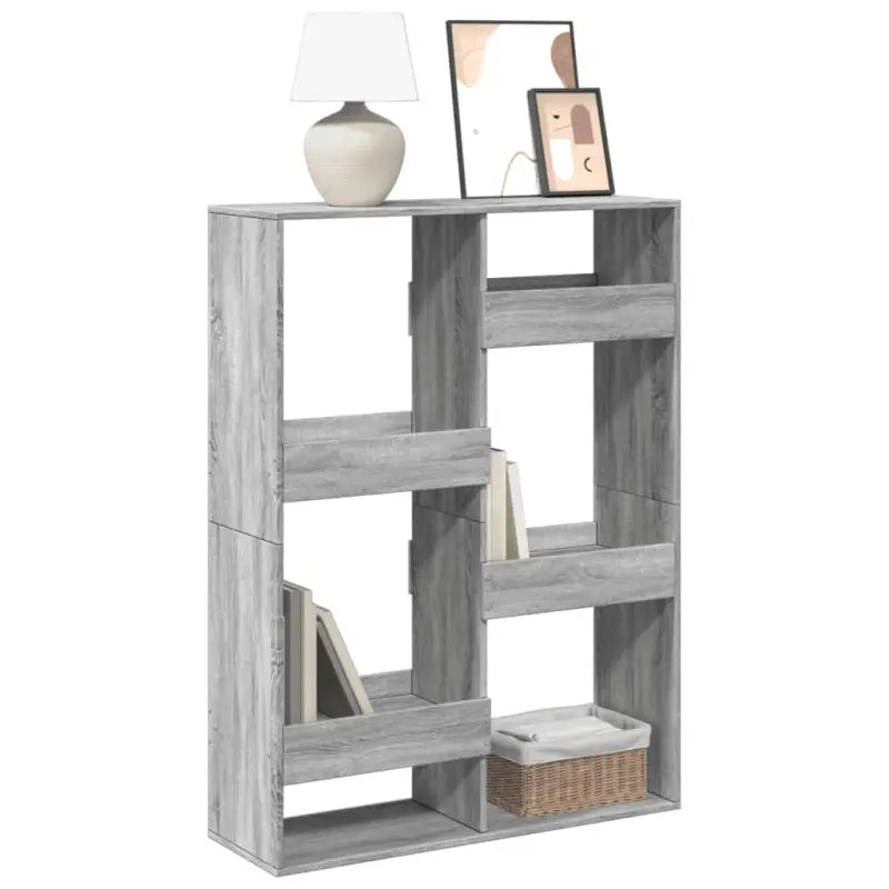 Klassieke boekenkast van bewerkt hout voor een stijlvol interieur - Grijs sonoma / 1 / 135 cm - Boekenkasten