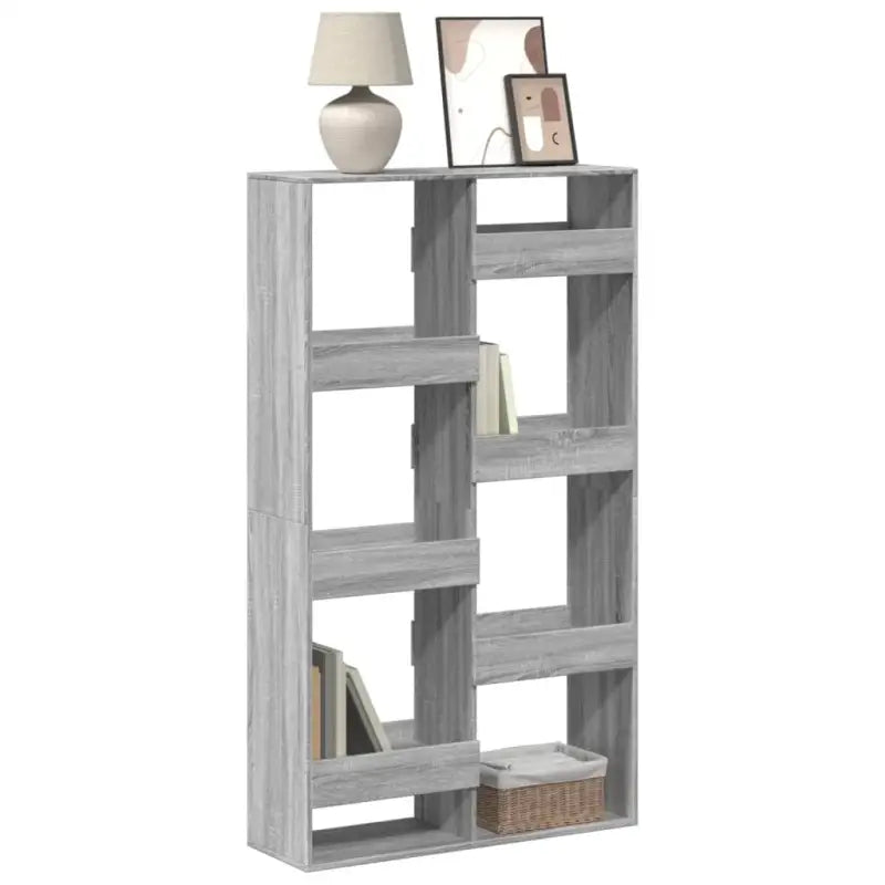 Klassieke boekenkast van bewerkt hout voor een stijlvol interieur - Grijs sonoma / 1 / 175 cm - Boekenkasten