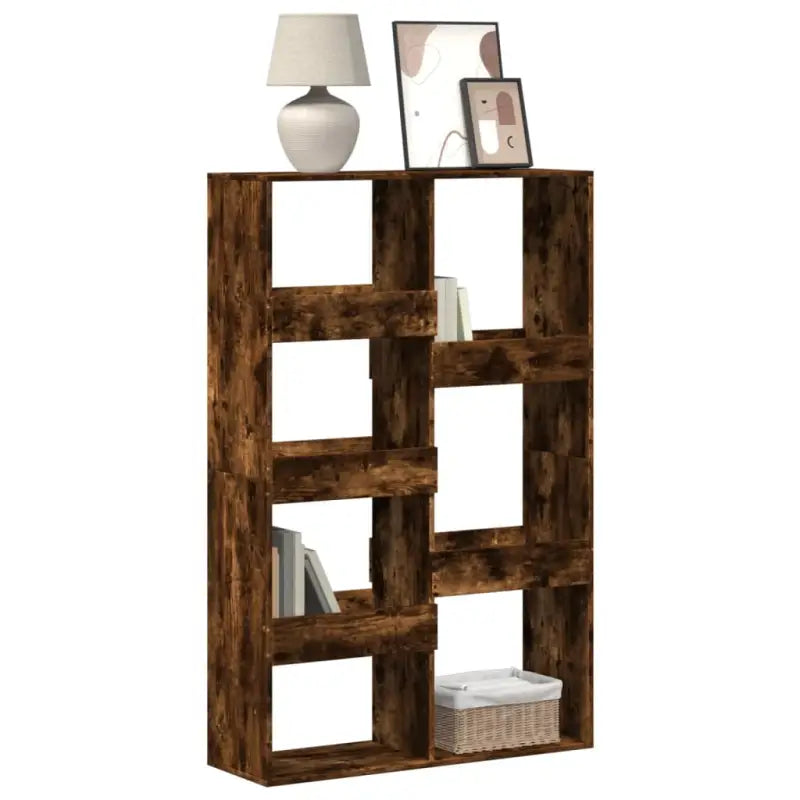 Klassieke boekenkast van bewerkt hout voor een stijlvol interieur - Gerookt eiken / 1 / 155.5 cm - Boekenkasten
