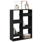 Klassieke boekenkast van bewerkt hout voor een stijlvol interieur - Zwart / 1 / 135 cm - Boekenkasten