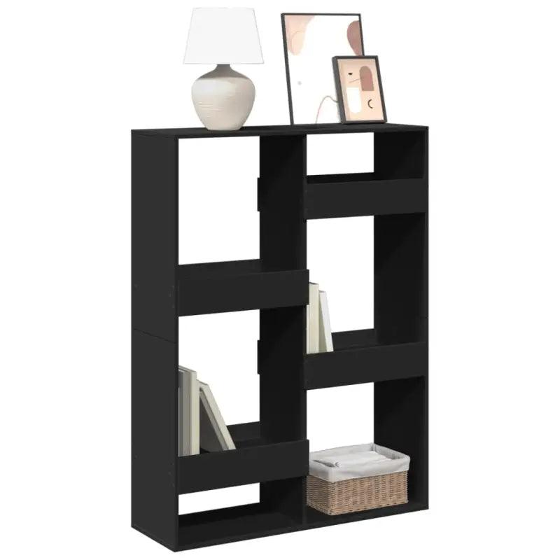 Klassieke boekenkast van bewerkt hout voor een stijlvol interieur - Zwart / 1 / 135 cm - Boekenkasten