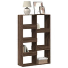 Klassieke boekenkast van bewerkt hout voor een stijlvol interieur - bruin eikenkleur / 1 / 155.5 cm - Boekenkasten