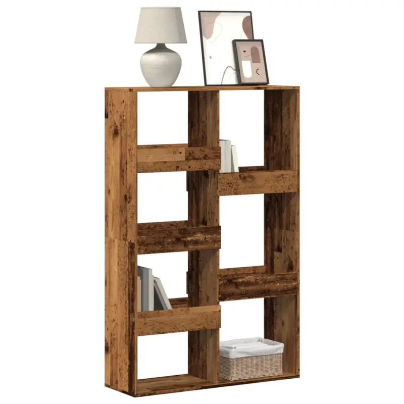Klassieke boekenkast van bewerkt hout voor een stijlvol interieur - Oud hout / 1 / 155.5 cm - Boekenkasten
