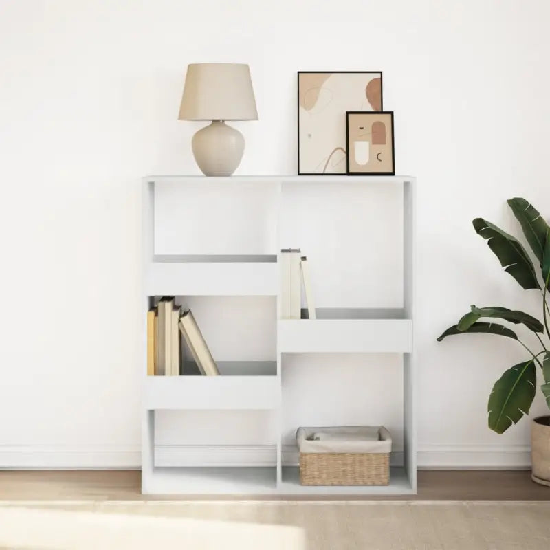 Klassieke boekenkast van bewerkt hout voor een stijlvol interieur - Wit / 1 / 115 cm - Boekenkasten
