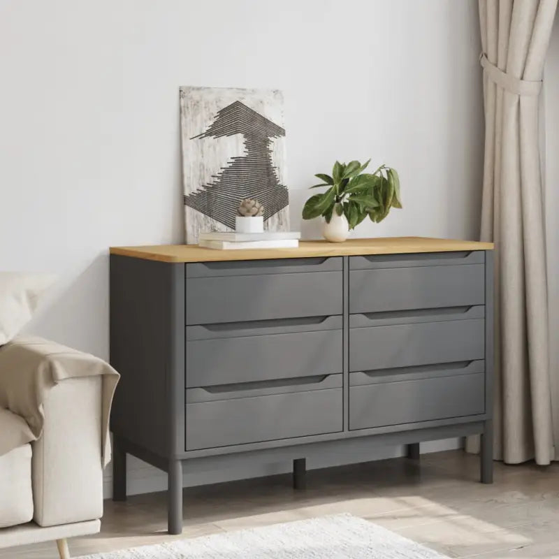 Klassieke commodes met massief grenenhout en houten poten - Commodes & ladekasten