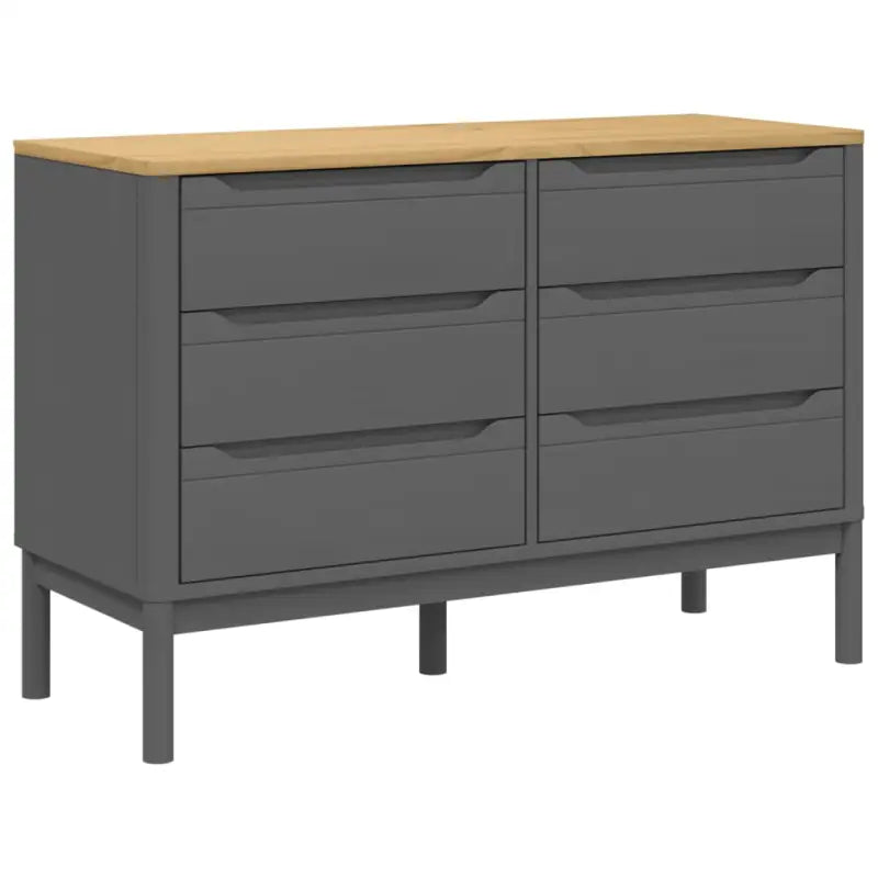 Klassieke commodes met massief grenenhout en houten poten - Commodes & ladekasten