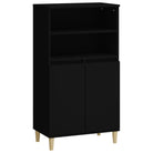 Klassieke dressoir met bewerkt hout en houten poten voor een stijlvolle inrichting - Dressoirs & buffetkasten