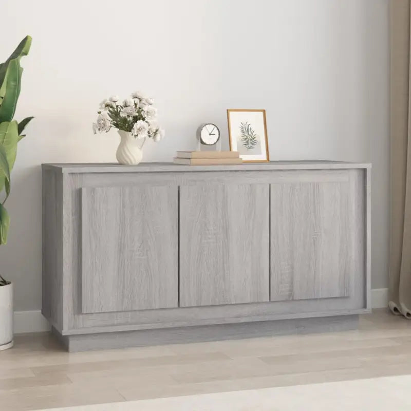 Klassieke dressoir met bewerkt hout voor een duurzame uitstraling - Grijs sonoma / 1 - Dressoirs & buffetkasten
