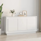 Klassieke dressoir met bewerkt hout voor een duurzame uitstraling - Wit / 1 - Dressoirs & buffetkasten