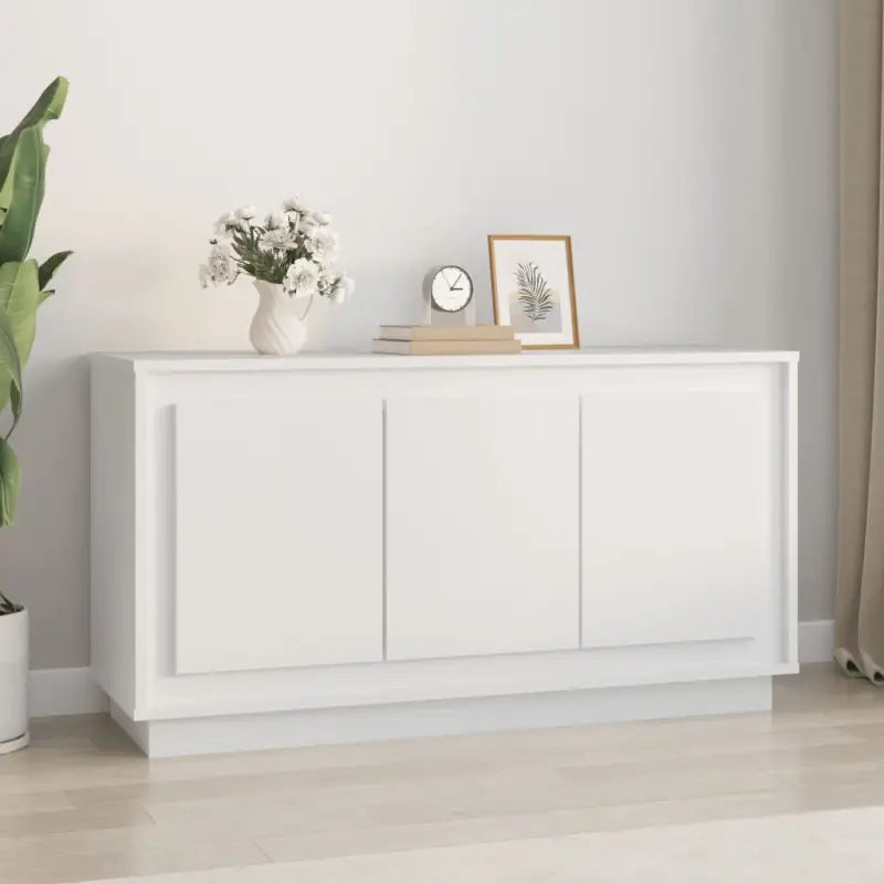 Klassieke dressoir met bewerkt hout voor een duurzame uitstraling - Wit / 1 - Dressoirs & buffetkasten
