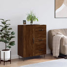 Klassieke Dressoir van Bewerkt Hout met Tijdloze uitstraling - Bruineiken / 1 - Dressoirs & buffetkasten