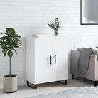Klassieke dressoir van bewerkt hout met tijdloze uitstraling - Hoogglans wit / 1 - Dressoirs & buffetkasten