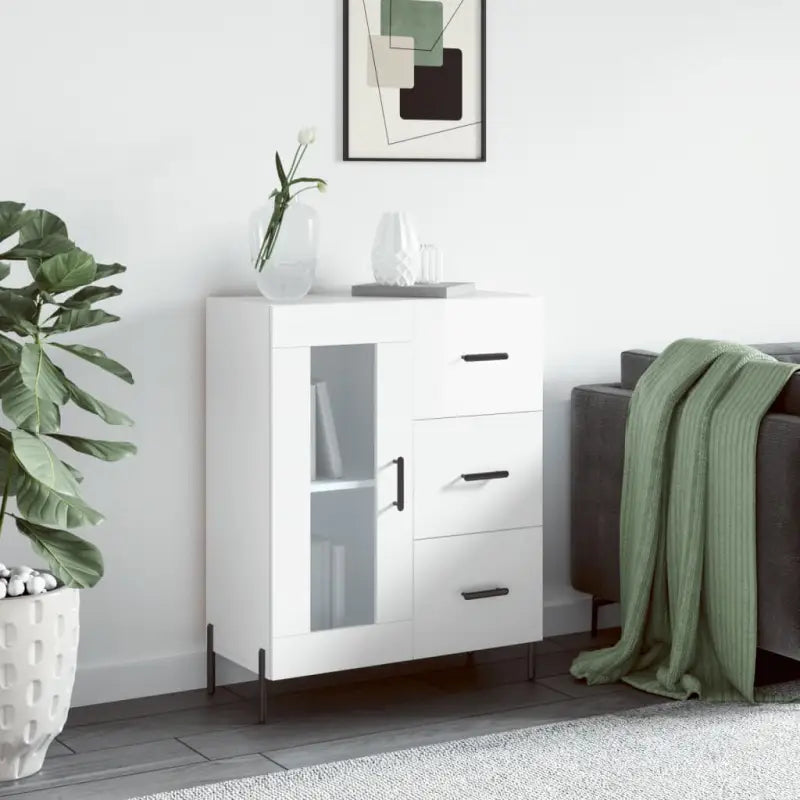 Klassieke Dressoir van Bewerkt Hout met Tijdloze uitstraling - Hoogglans wit / 1 - Dressoirs & buffetkasten