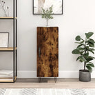 Klassieke dressoir van bewerkt hout met tijdloze uitstraling - Gerookt eiken / 1 - Dressoirs & buffetkasten