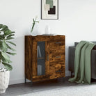 Klassieke Dressoir van Bewerkt Hout met Tijdloze uitstraling - Gerookt eiken / 1 - Dressoirs & buffetkasten