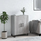 Klassieke dressoir van bewerkt hout met tijdloze uitstraling - Grijs sonoma / 1 - Dressoirs & buffetkasten