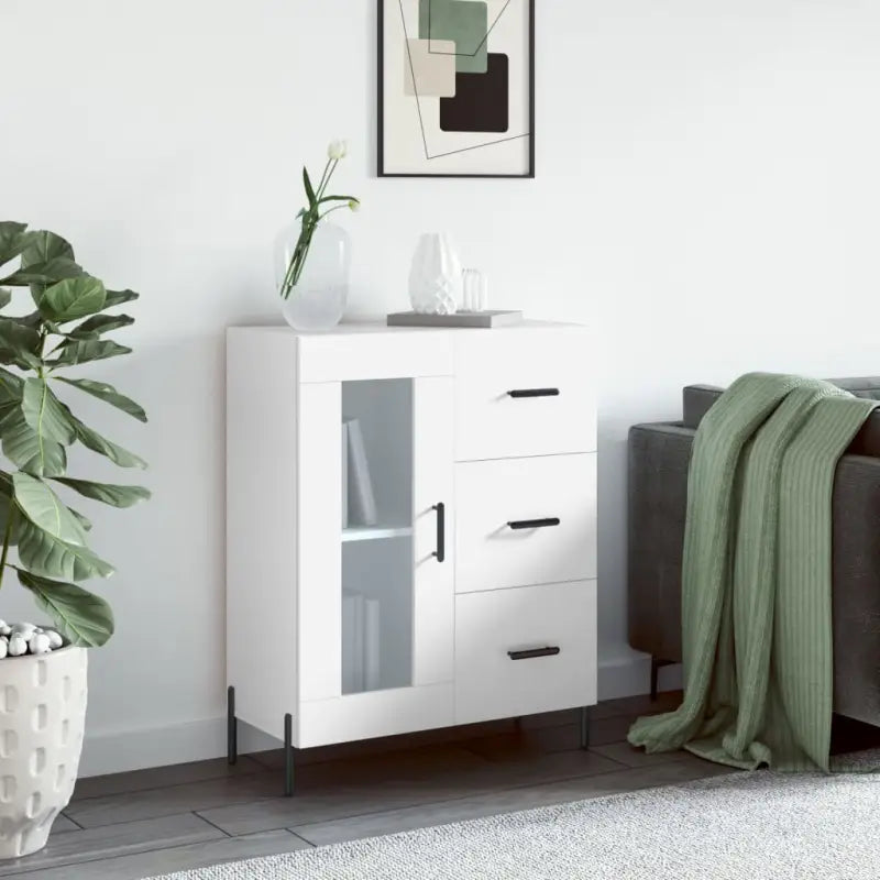 Klassieke Dressoir van Bewerkt Hout met Tijdloze uitstraling - Wit / 1 - Dressoirs & buffetkasten