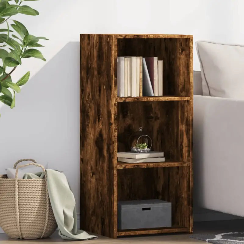 Klassieke dressoir van bewerkt hout voor een stijlvolle uitstraling - Gerookt eiken / 1 - Dressoirs & buffetkasten