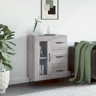 Klassieke dressoir van bewerkt hout voor een tijdloze uitstraling - Grijs sonoma / 1 - Dressoirs & buffetkasten