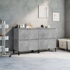 Klassieke Dressoirs en Buffetkasten van Behandeld Bewerkt Hout - Betongrijs / 2 - Dressoirs & buffetkasten