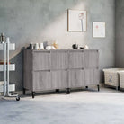 Klassieke Dressoirs en Buffetkasten van Behandeld Bewerkt Hout - Grijs sonoma / 2 - Dressoirs & buffetkasten