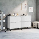 Klassieke Dressoirs en Buffetkasten van Behandeld Bewerkt Hout - Wit / 2 - Dressoirs & buffetkasten