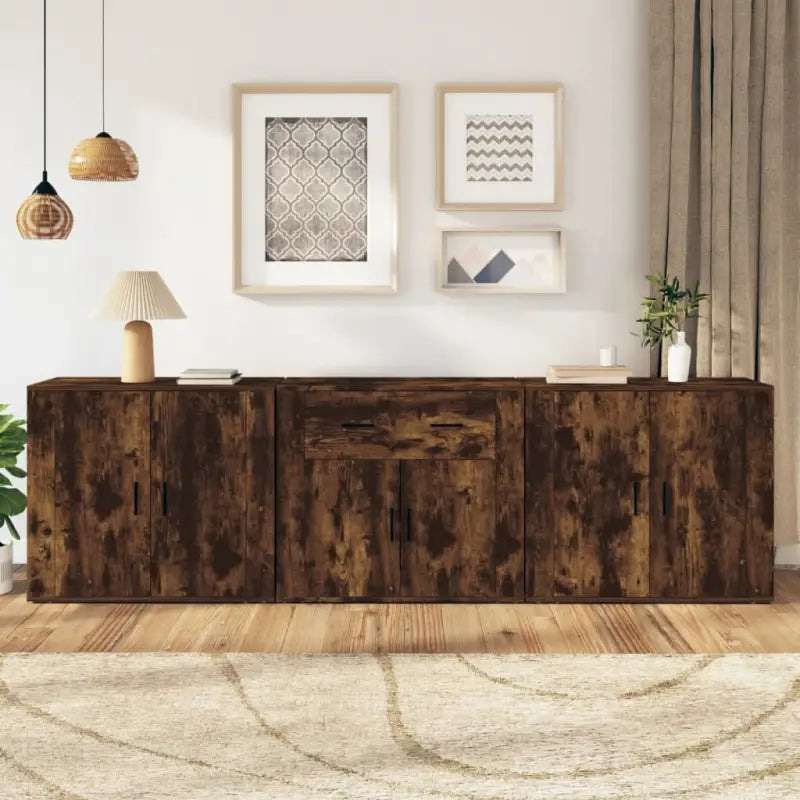 Klassieke Dressoirs en Buffetkasten van Bewekt Hout voor een Tijdloze Look - Gerookt eiken / 3 - Dressoirs &