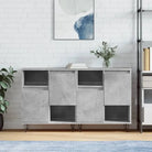 Klassieke dressoirs en buffetkasten van bewerkt hout - Betongrijs / 2 - Dressoirs & buffetkasten