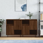 Klassieke dressoirs en buffetkasten van bewerkt hout - bruin eikenkleur / 2 - Dressoirs & buffetkasten