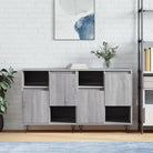 Klassieke dressoirs en buffetkasten van bewerkt hout - Grijs sonoma / 2 - Dressoirs & buffetkasten