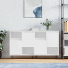 Klassieke dressoirs en buffetkasten van bewerkt hout - Wit / 2 - Dressoirs & buffetkasten