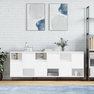 Klassieke dressoirs en buffetkasten van bewerkt hout - Wit / 3 - Dressoirs & buffetkasten