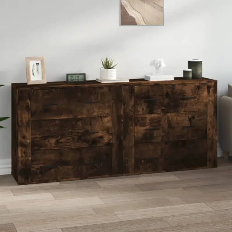 Klassieke Dressoirs met Bevest Hout voor Tijdloze Elegantiev - Gerookt eiken / 2 - Dressoirs & buffetkasten