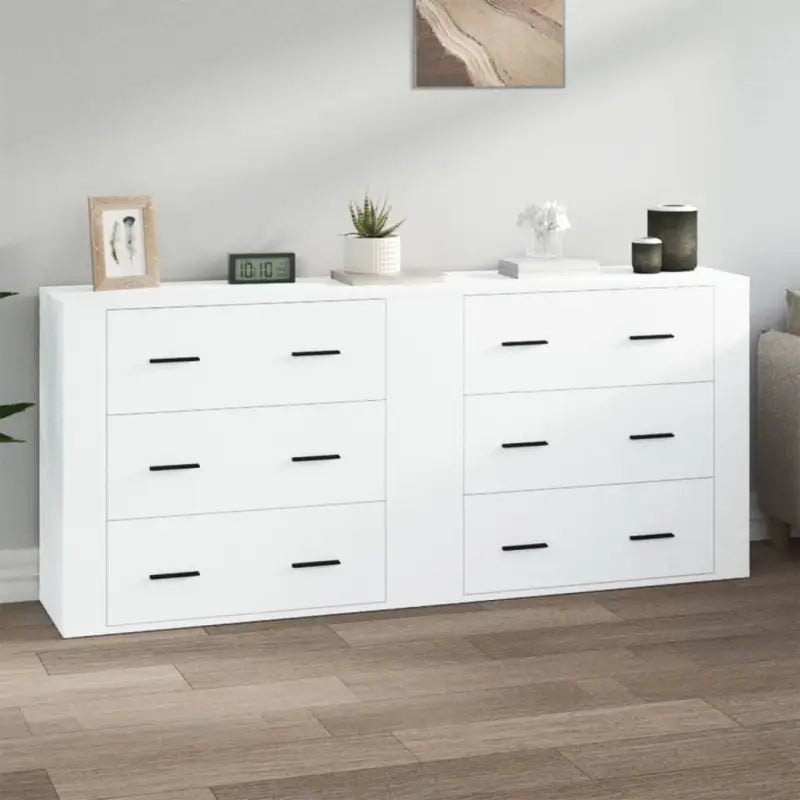 Klassieke Dressoirs met Bevest Hout voor Tijdloze Elegantiev - Wit / 2 - Dressoirs & buffetkasten