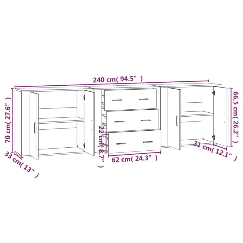 Klassieke dressoirs van bewerkt hout met tijdloze uitstraling - Dressoirs & buffetkasten