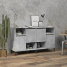 Klassieke dressoirs van bewerkt hout met tijdloze uitstraling - Betongrijs / 2 - Dressoirs & buffetkasten