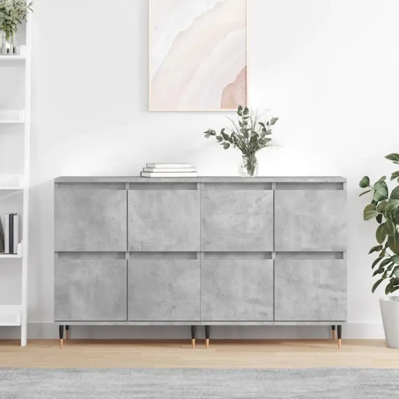 Klassieke dressoirs van bewerkt hout met tijdloze uitstraling - Betongrijs / 2 - Dressoirs & buffetkasten