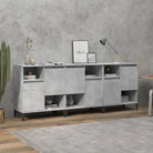Klassieke dressoirs van bewerkt hout met tijdloze uitstraling - Betongrijs / 3 - Dressoirs & buffetkasten