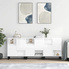 Klassieke dressoirs van bewerkt hout met tijdloze uitstraling - Hoogglans wit / 3 - Dressoirs & buffetkasten