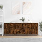 Klassieke dressoirs van bewerkt hout met tijdloze uitstraling - Gerookt eiken / 3 - Dressoirs & buffetkasten