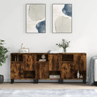 Klassieke dressoirs van bewerkt hout met tijdloze uitstraling - Gerookt eiken / 3 - Dressoirs & buffetkasten