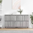 Klassieke dressoirs van bewerkt hout met tijdloze uitstraling - Grijs sonoma / 2 - Dressoirs & buffetkasten