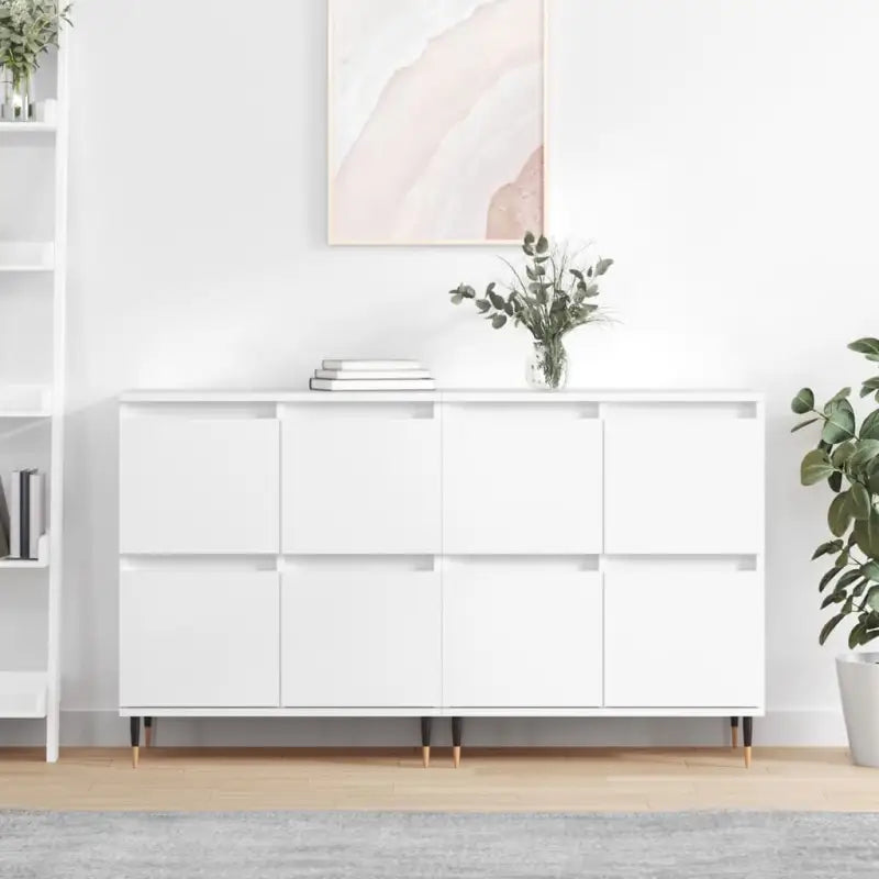 Klassieke dressoirs van bewerkt hout met tijdloze uitstraling - Wit / 2 - Dressoirs & buffetkasten