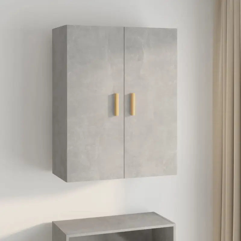 Klassieke hangkast van bewerkt hout met ruimtebesparend ontwerp - Betongrijs / 1 - Dressoirs & buffetkasten