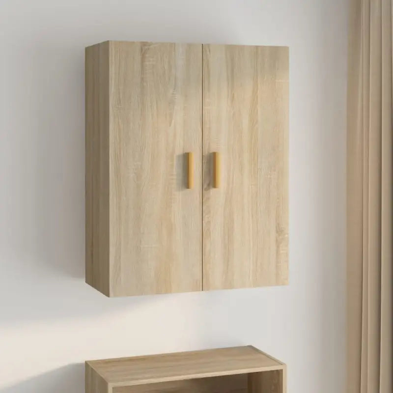 Klassieke hangkast van bewerkt hout met ruimtebesparend ontwerp - Sonoma eiken / 1 - Dressoirs & buffetkasten