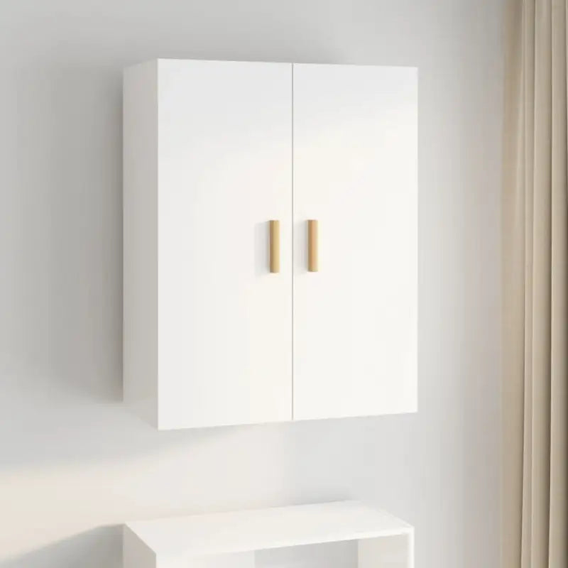 Klassieke hangkast van bewerkt hout met ruimtebesparend ontwerp - Wit / 1 - Dressoirs & buffetkasten